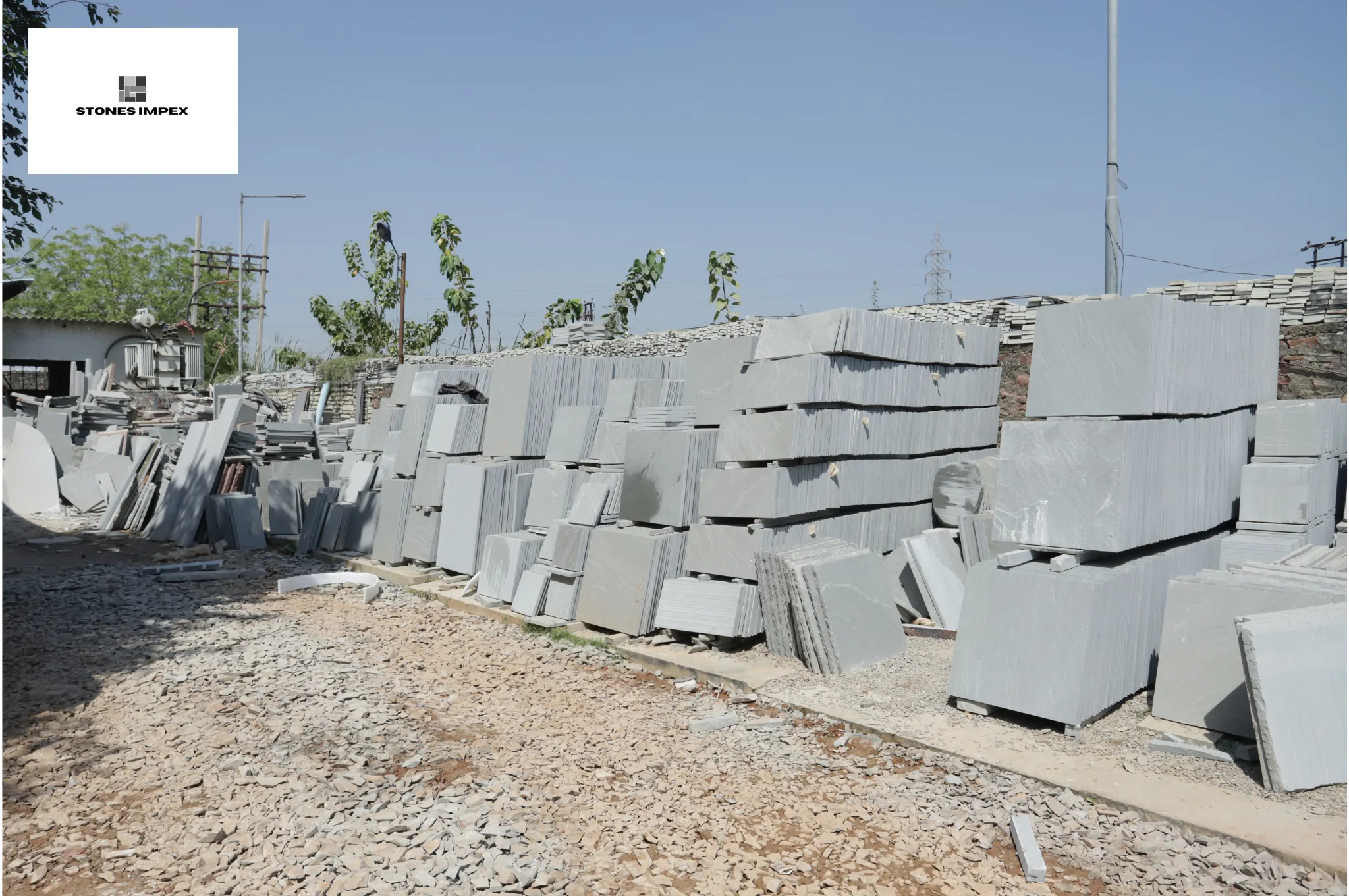 Stone yard and finished inventory