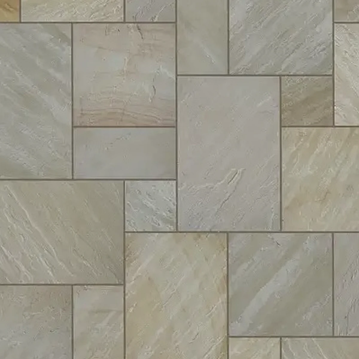 Mint sandstone paving pattern