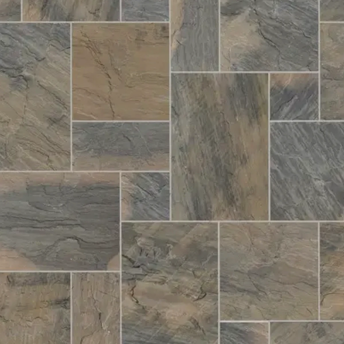 Sagar Multi limestone paving pattern